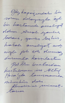 Göz kapağı ameliyatı oldum :)