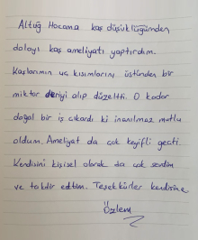 O kadar doğal oldu ki inanılmaz mutlu oldum